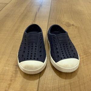 Native Kids Shoes - Navy and White